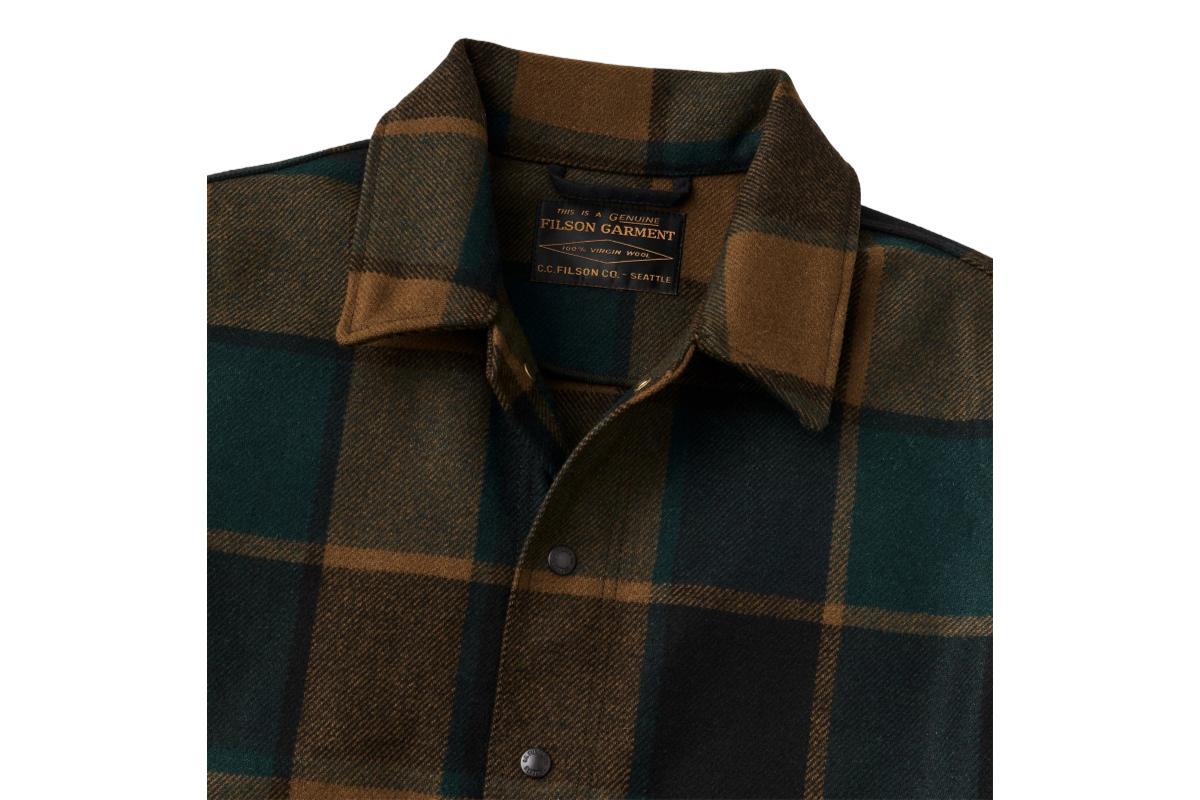 Filson Mackinaw Wool Work Jacket - Pine/Black Plaid | Garmentory
