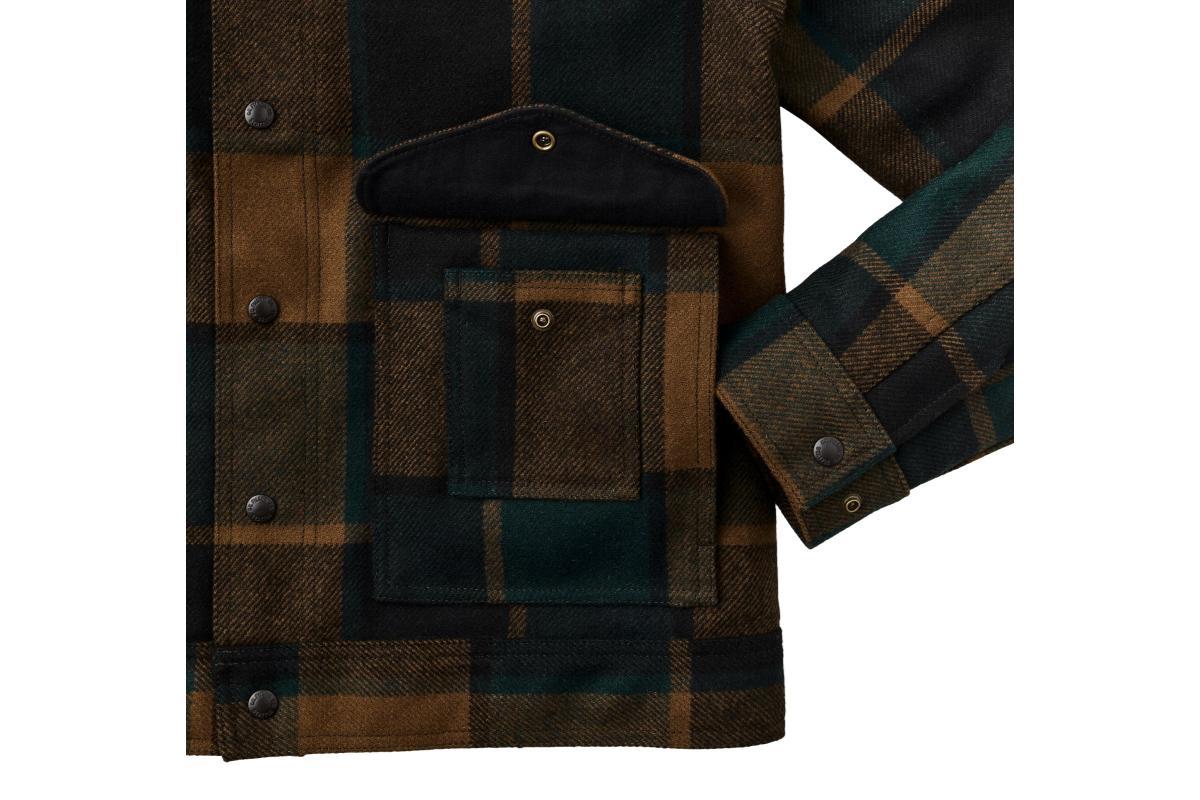 Filson Mackinaw Wool Work Jacket - Pine/Black Plaid | Garmentory