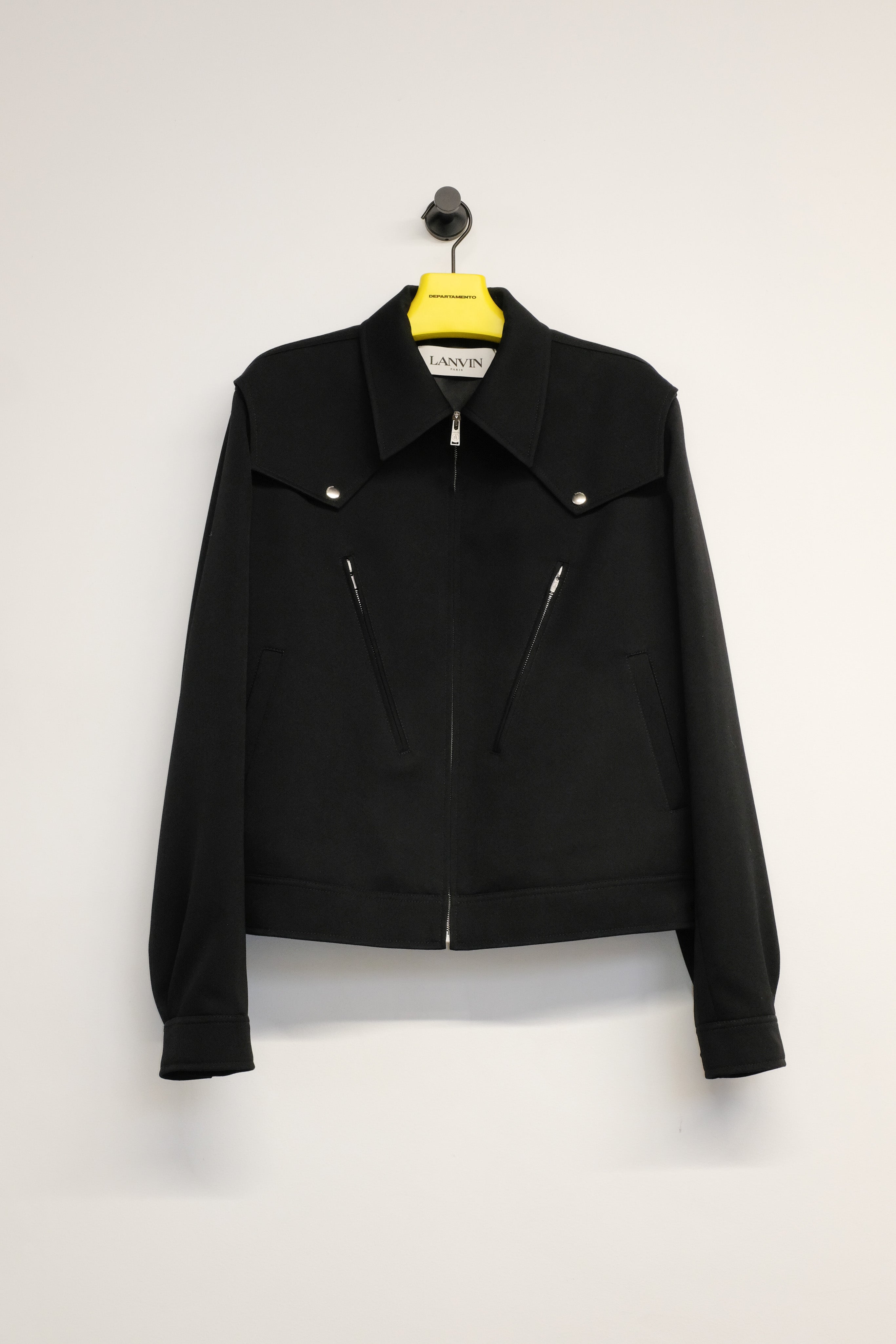 【限定価格セール！】 Ski Up Zip Wool Lanvin Blouson Garmentory | Black - ジャケット・アウター