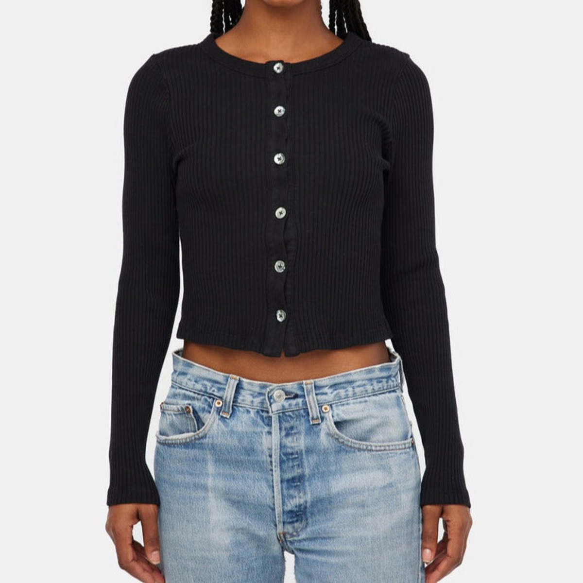 LACAUSA Esme Cardigan - Tar - Image 1 of 3