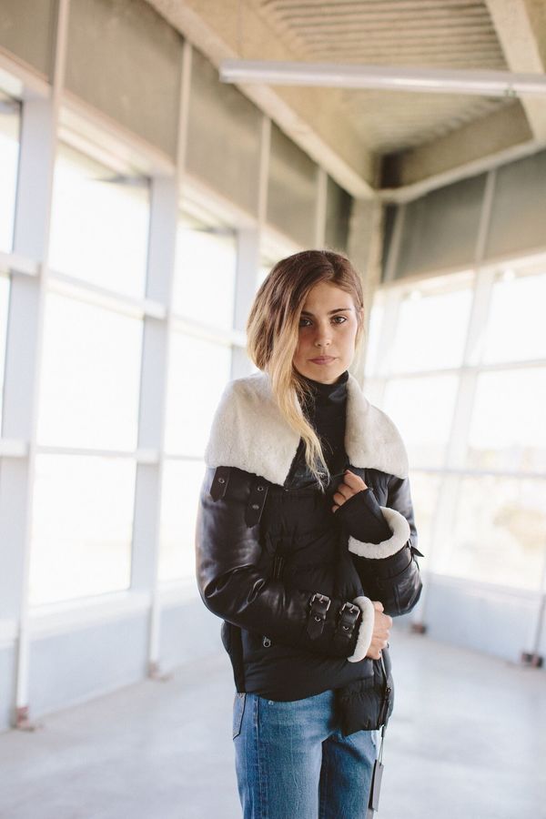 mackage shearling jacket