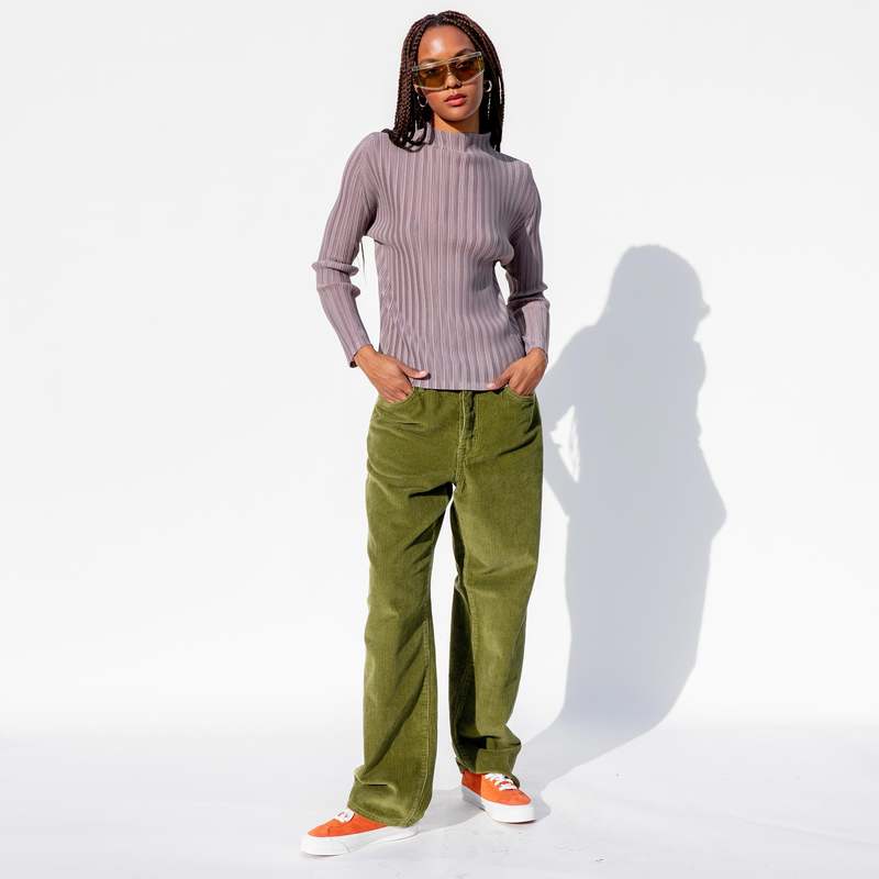 Stussy Corduroy Big Ol Jeans - Olive | Garmentory