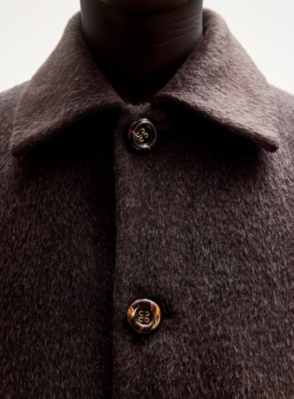 Séfr Copy of Esco Coat - Brown Mohair | Garmentory