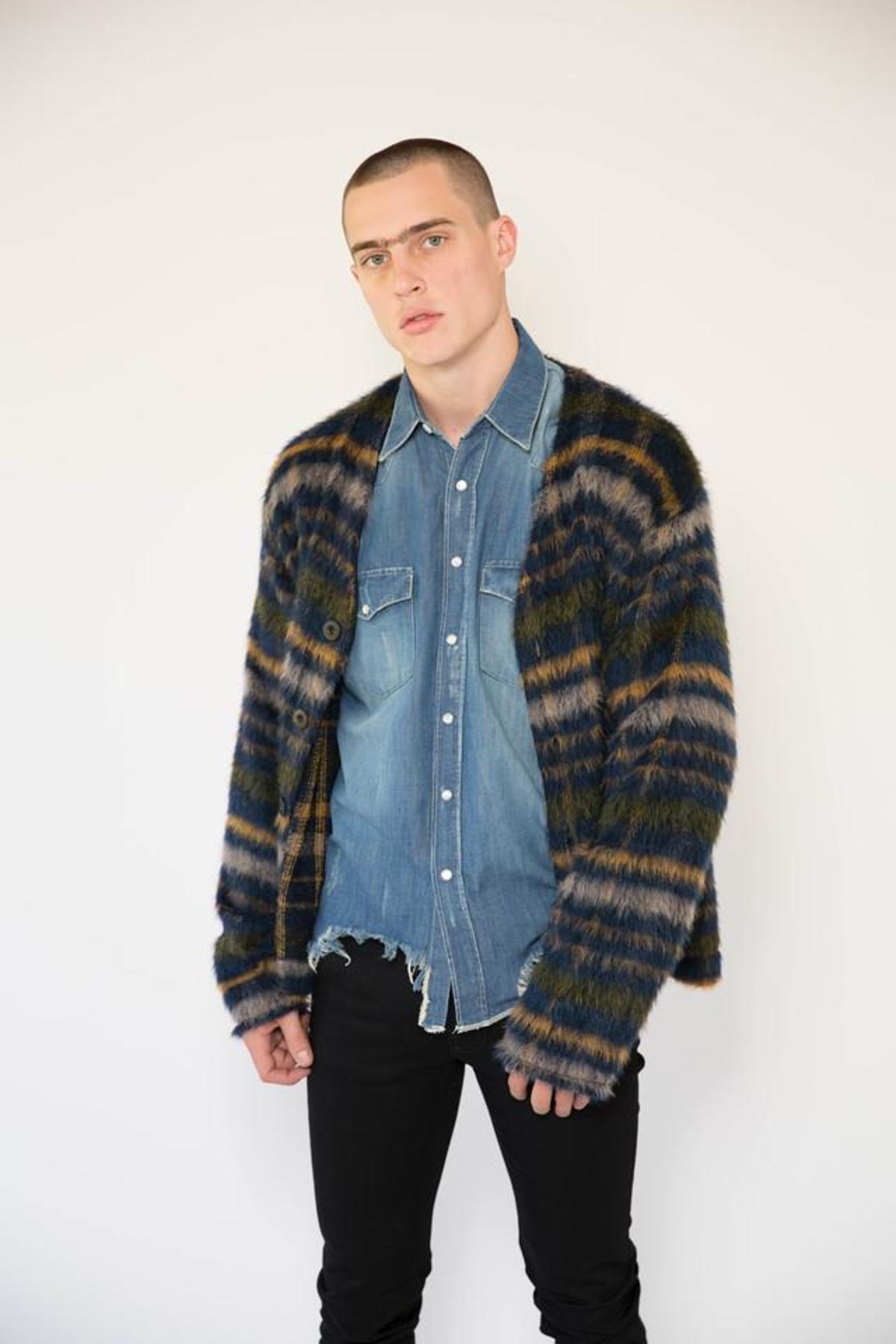 【OUR LEGACY】MOHAIR CHECK CARDIGAN 32 Our Legacy Cardigan - Mohair Check | Garmentory