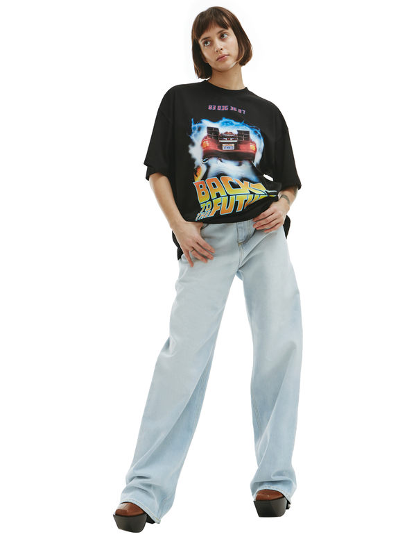 VTMNTS Back to the future t-shirt - Black | Garmentory