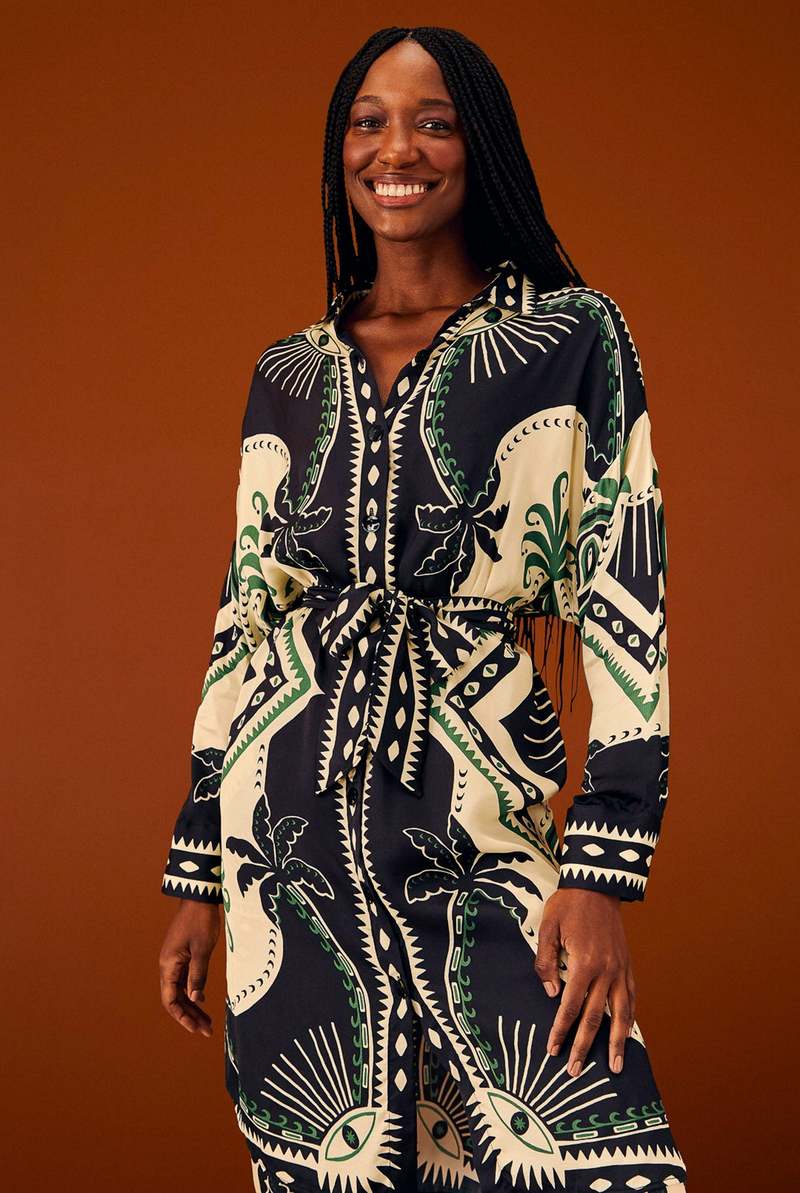 farm rio mystic scarf maxi dress Farm Rio Mystic Scarf Maxi Dress, Mystic Scarf / S