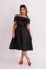 Eliza Faulkner Amoura Dress - Black Jacquard - Thumbnail 2