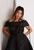 Eliza Faulkner Amoura Dress - Black Jacquard - Thumbnail 5
