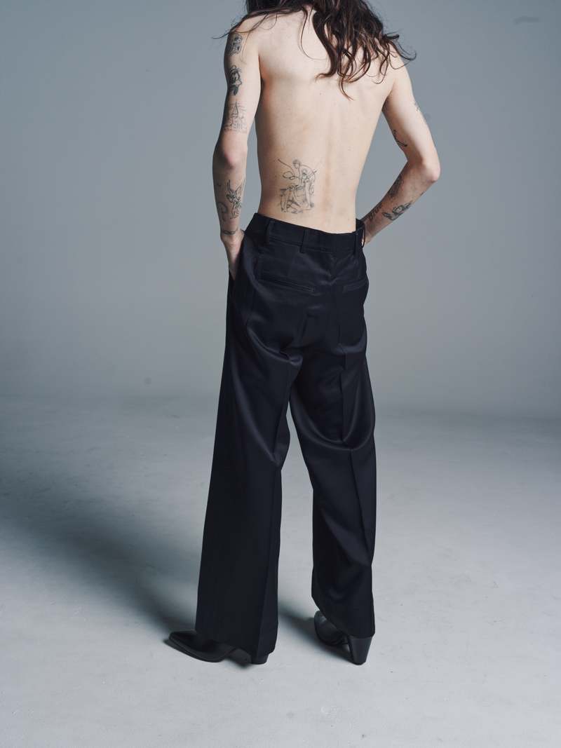 Our Legacy Emotional Sateen Tuxedo Trouser - Black | Garmentory