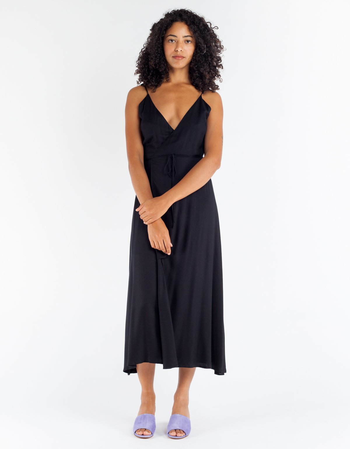ali golden wrap dress Tank Black custom_NYFW