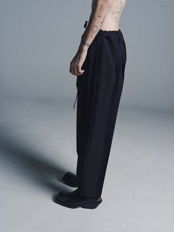 TAKAHIROMIYASHITA The Soloist. Wool Reverse Cropped Baggy Zipper