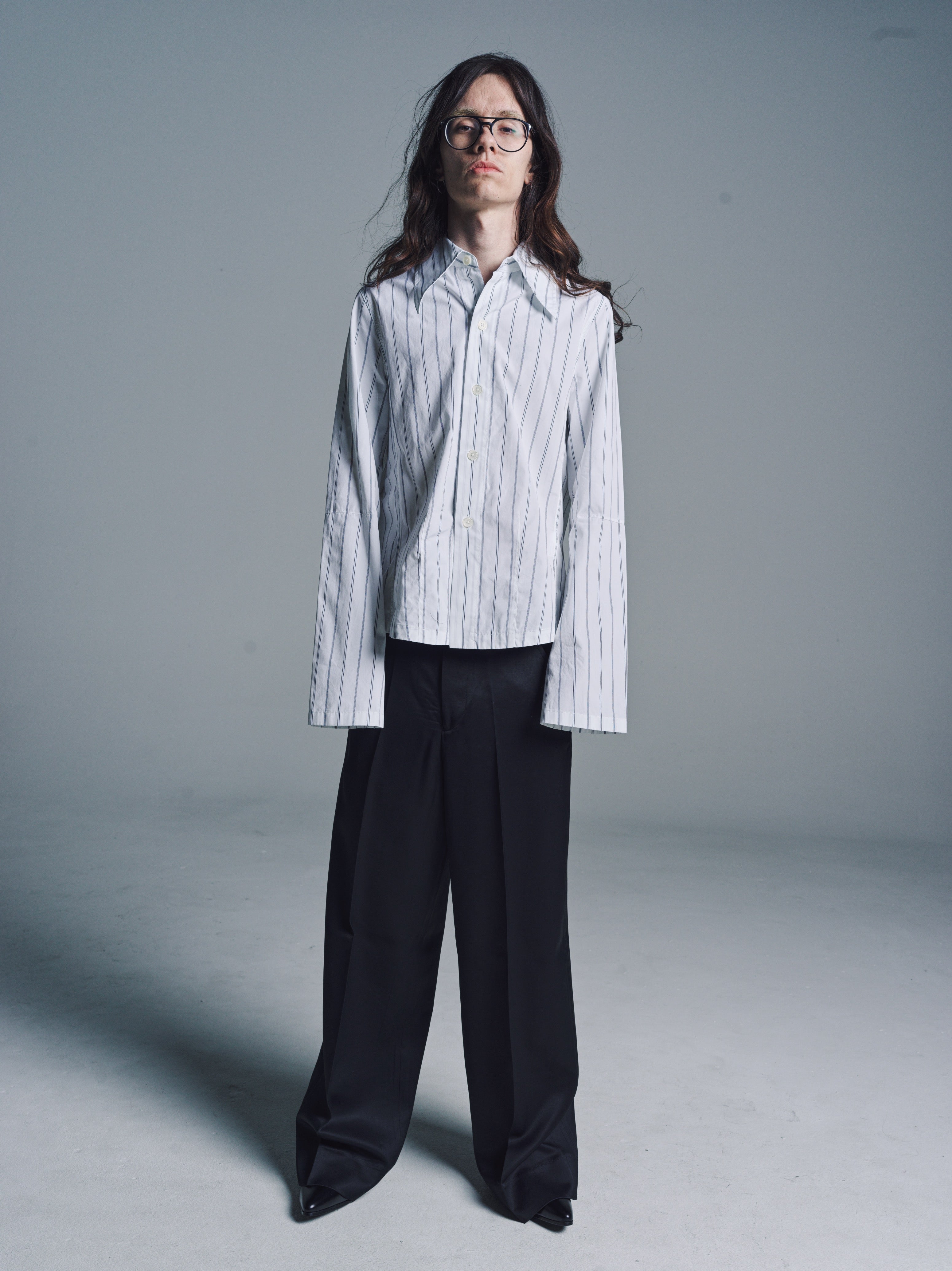 Our Legacy Consultancy Stripe Poplin Union Blouse - White | Garmentory