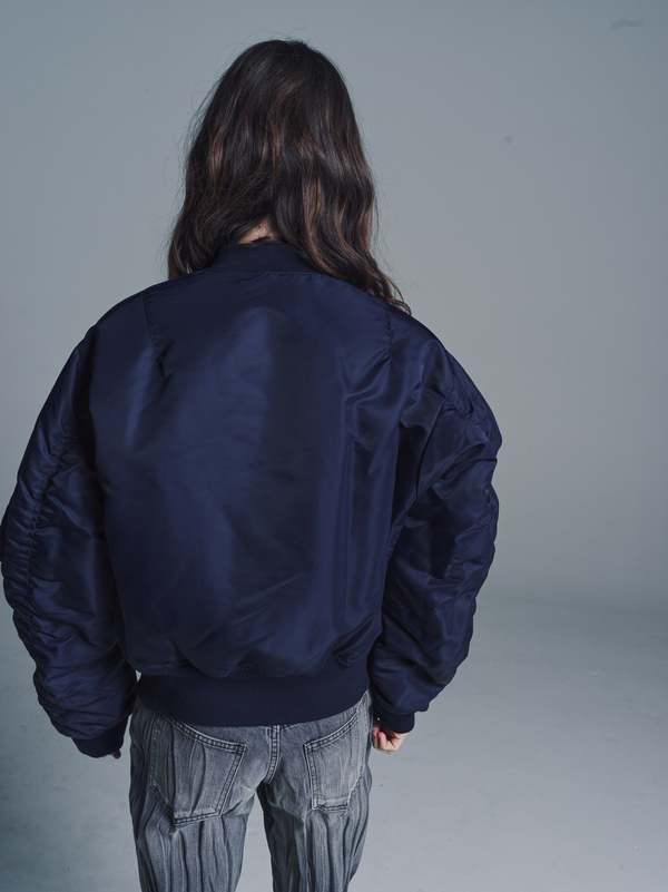Martine Rose Nylon Classic Bomber - Navy | Garmentory