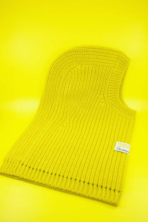 TAKAHIROMIYASHITA The Soloist. Wool Knit Aran Pattern Balaclava