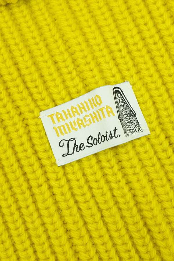 TAKAHIROMIYASHITA The Soloist. Wool Knit Aran Pattern Balaclava