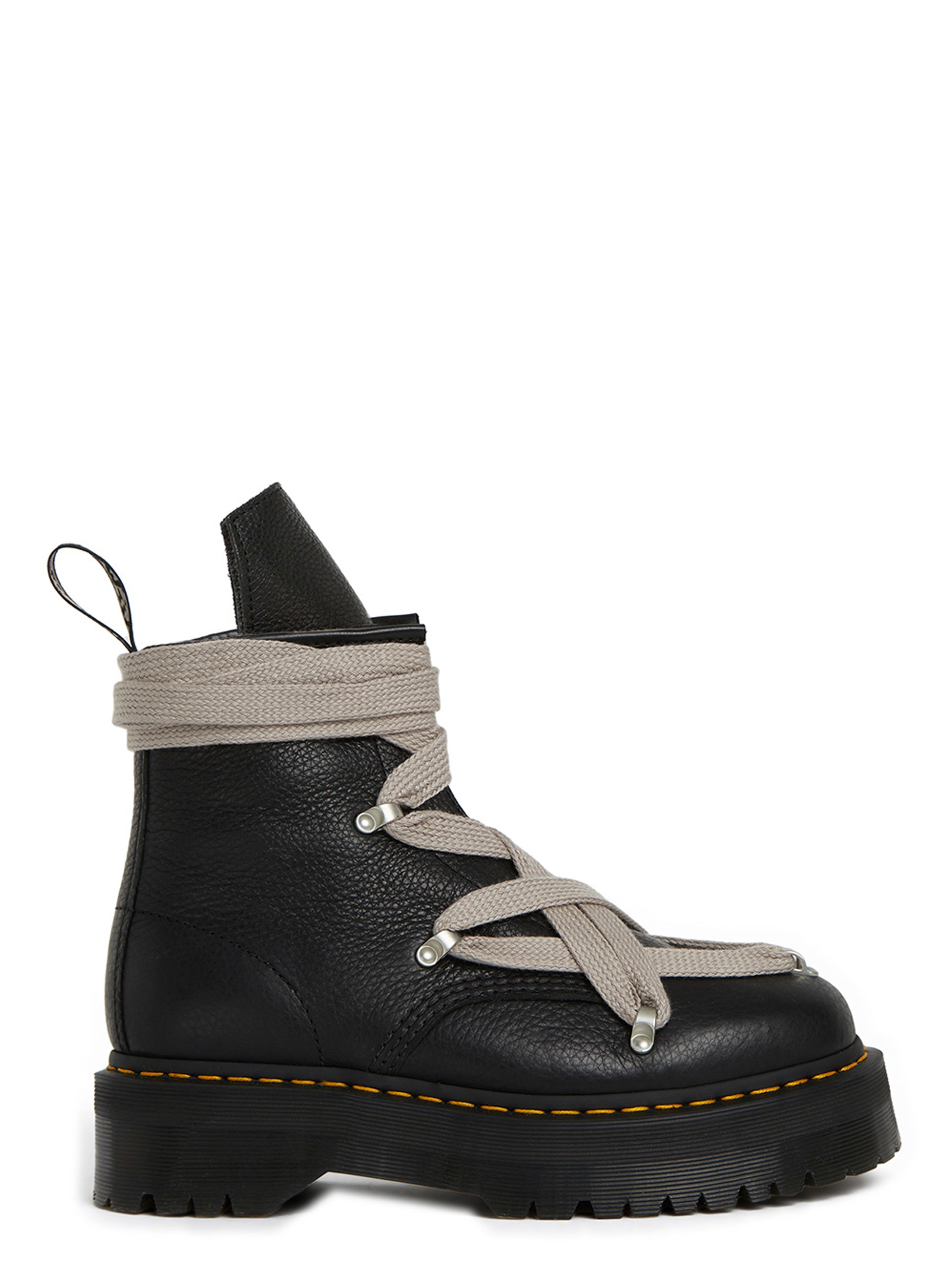 靴 rick owens dr.martens 1460 quad pent Dr. Martens 1460 Quad Leather Platform Boot Rick Owens Men's