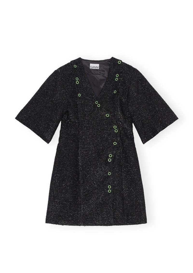 Ganni Sparkle Mini Dress - Black | Garmentory Ganni Sparkle Mini Dress - Black | Garmentory
