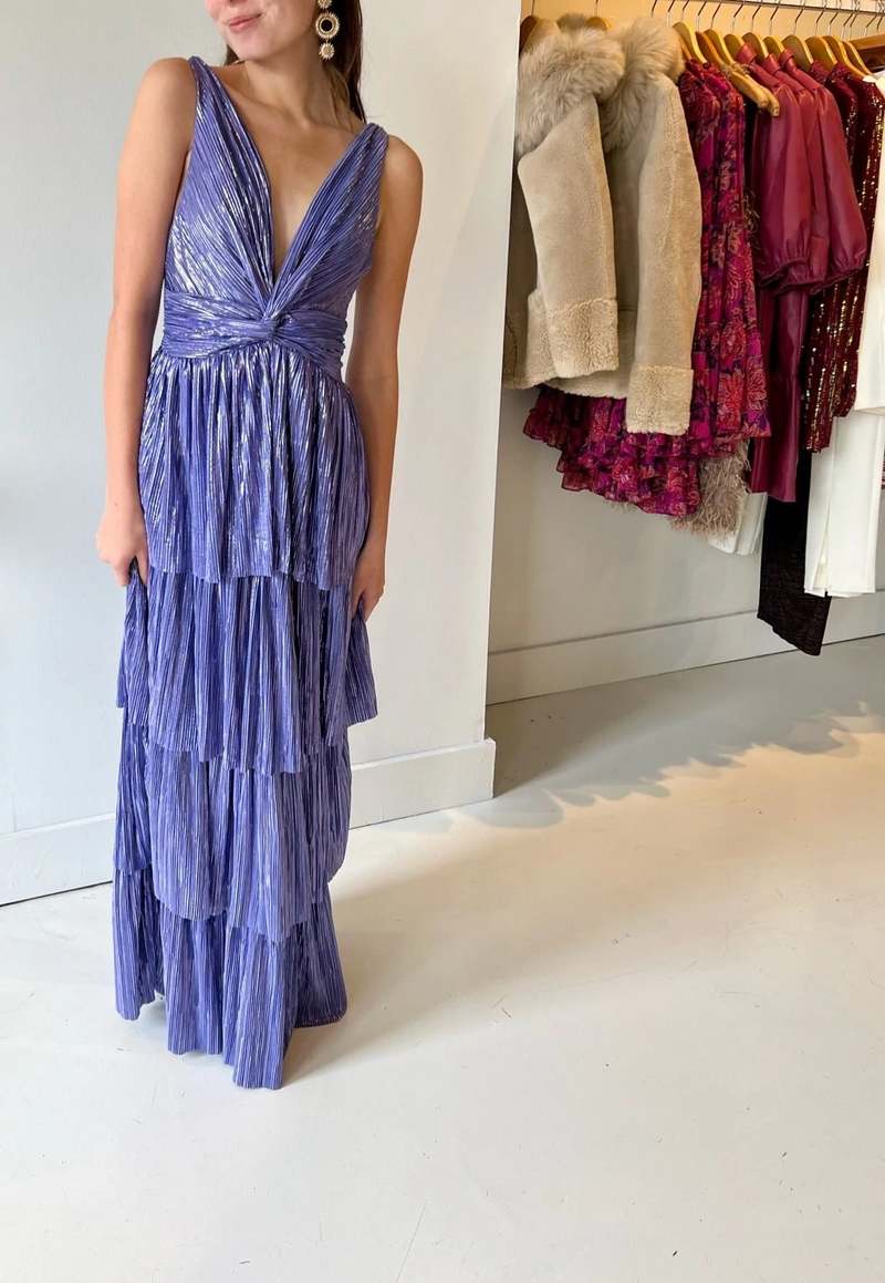 knee length dresses for ladies Delfina Cowl Knit Maxi Dress main image 0