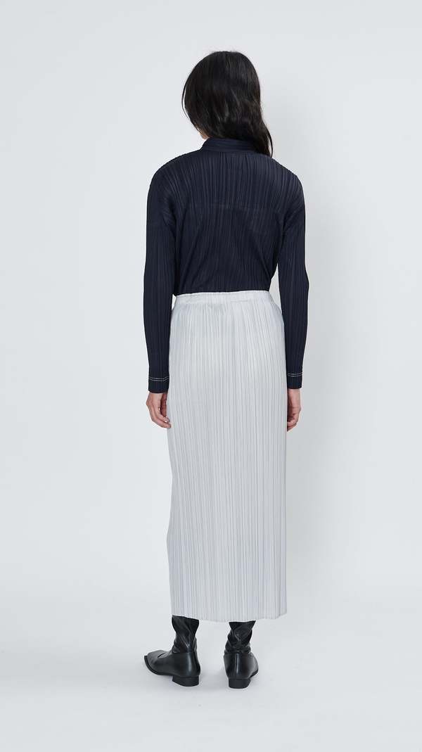 Pleats Please by Issey Miyake Basic Skirt - Light Grey | Garmentory