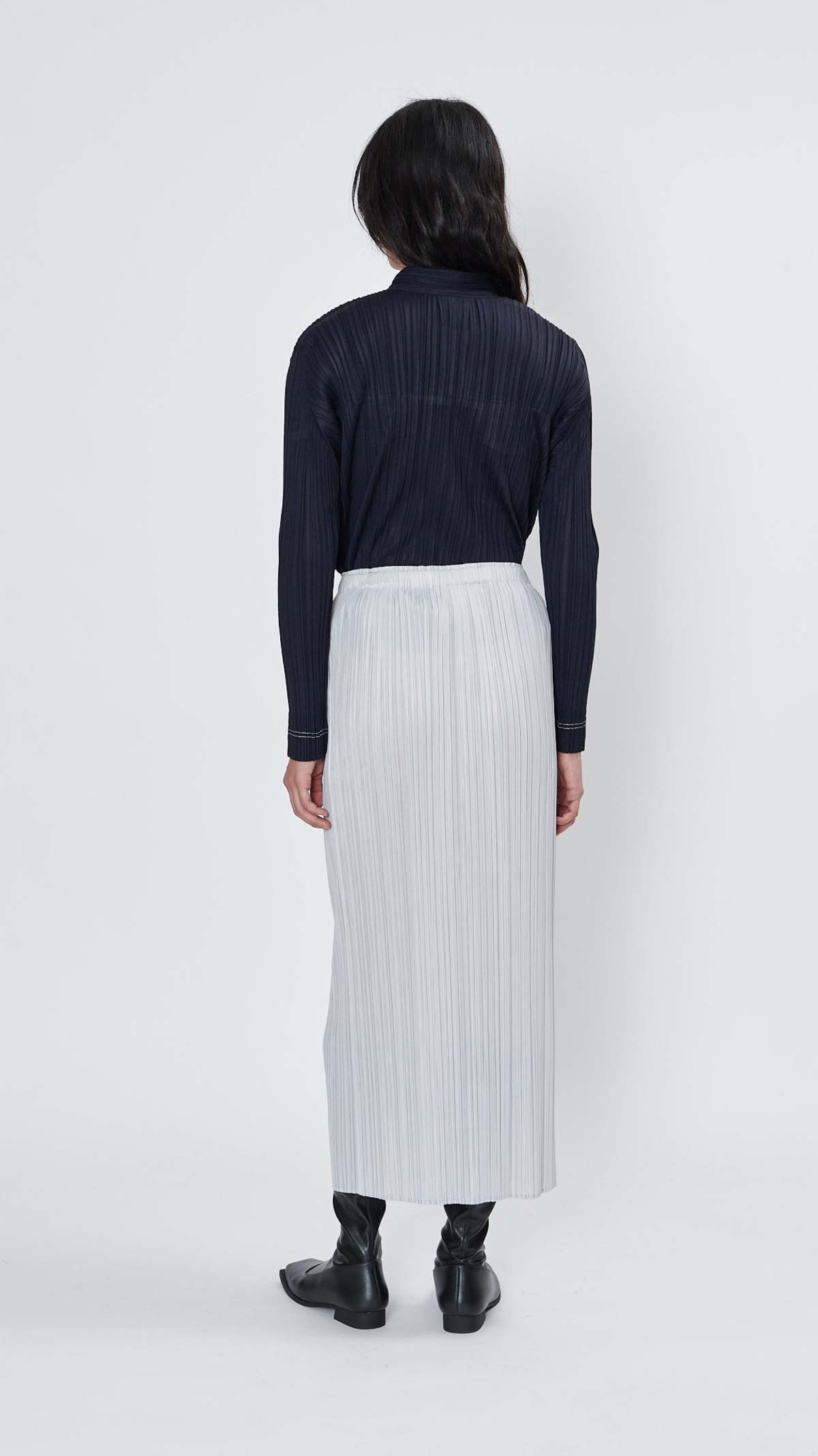 Pleats Please by Issey Miyake Basic Skirt - Light Grey | Garmentory