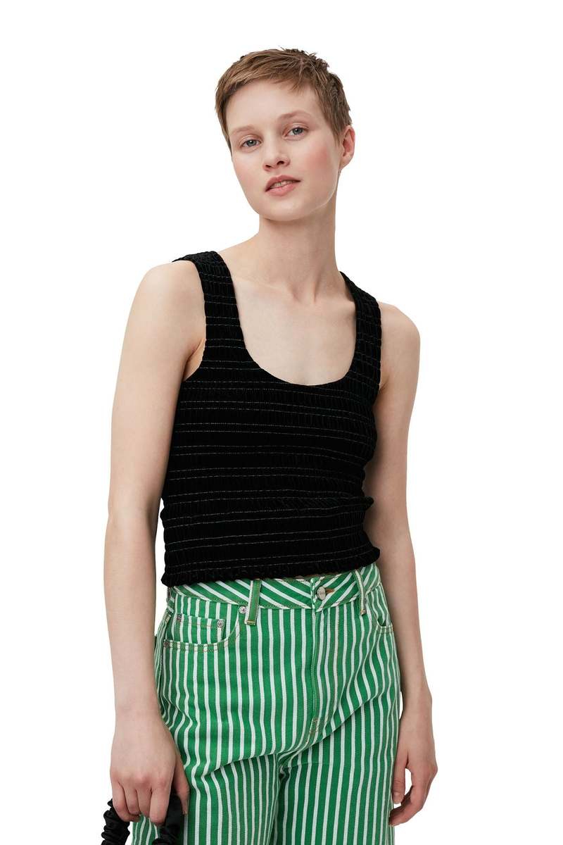 smock top black