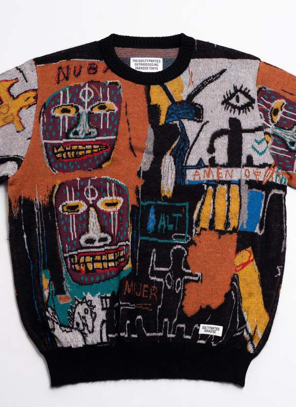 Wacko Maria X Guilty Parties Jean-michel Basquiat Mohair C/n