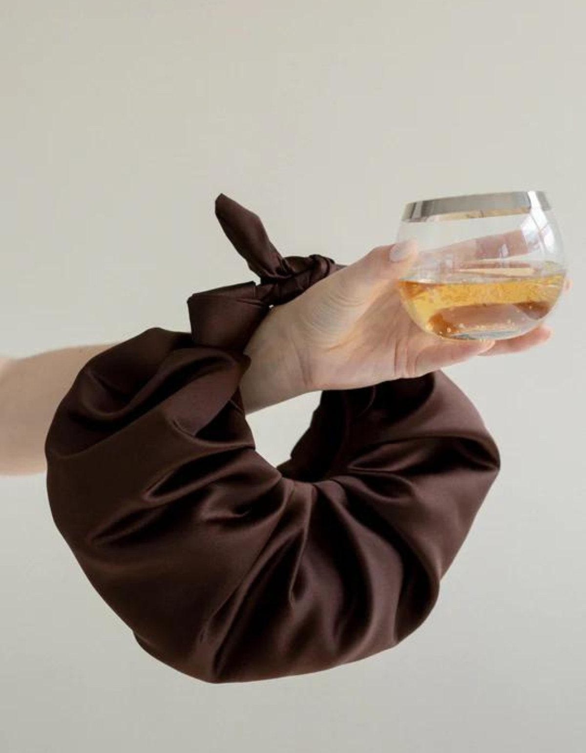 A Bronze Age Kiku Croissant Bag Chocolate Garmentory