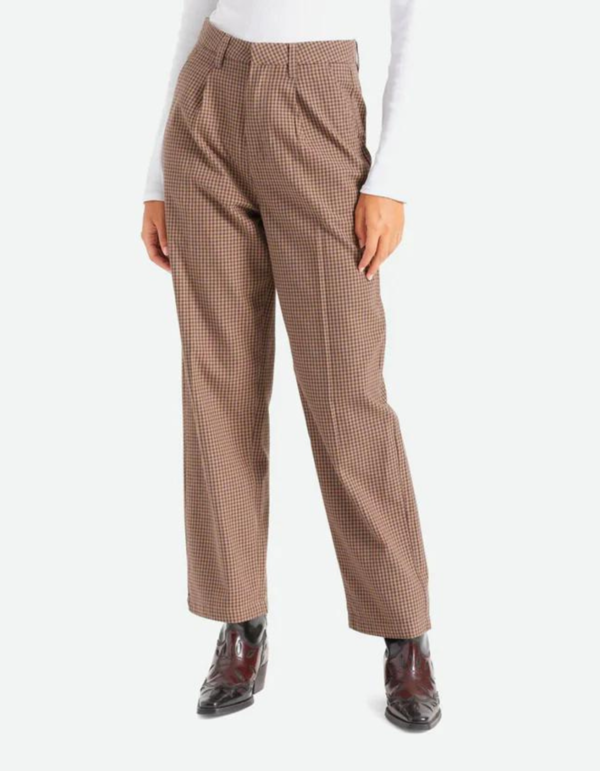 Brixton Victory Trouser Pant - Pine Bark Gingham