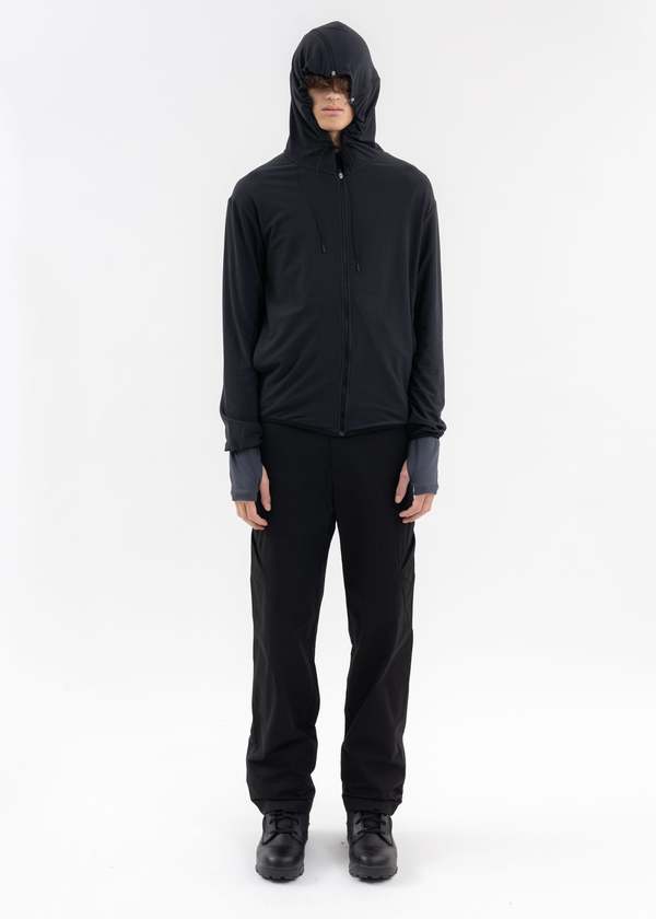 POST ARCHIVE FACTION (PAF) 5.0 HOODIE CENTER sweater - BLACK 