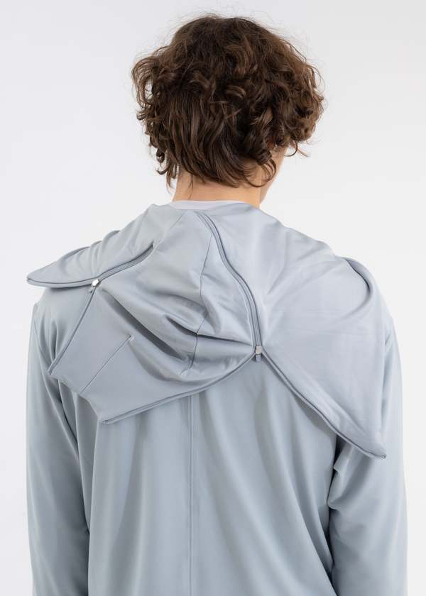 POST ARCHIVE FACTION (PAF) 5.0 HOODIE CENTER sweater - GREY