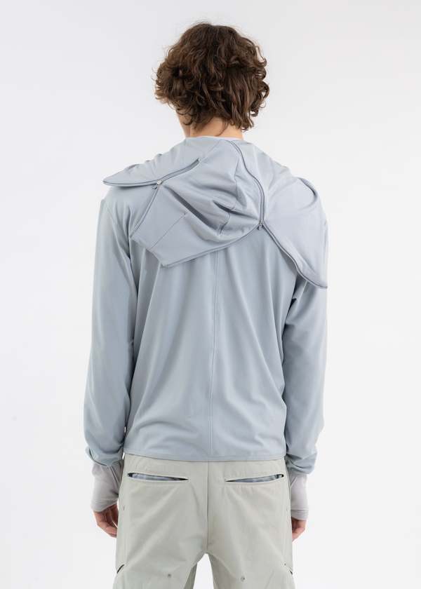 トップス POST ARCHIVE FACTION 5.0 HOODIE CENTER Women's 5.0 Hoodie Center in Grey – SVRN