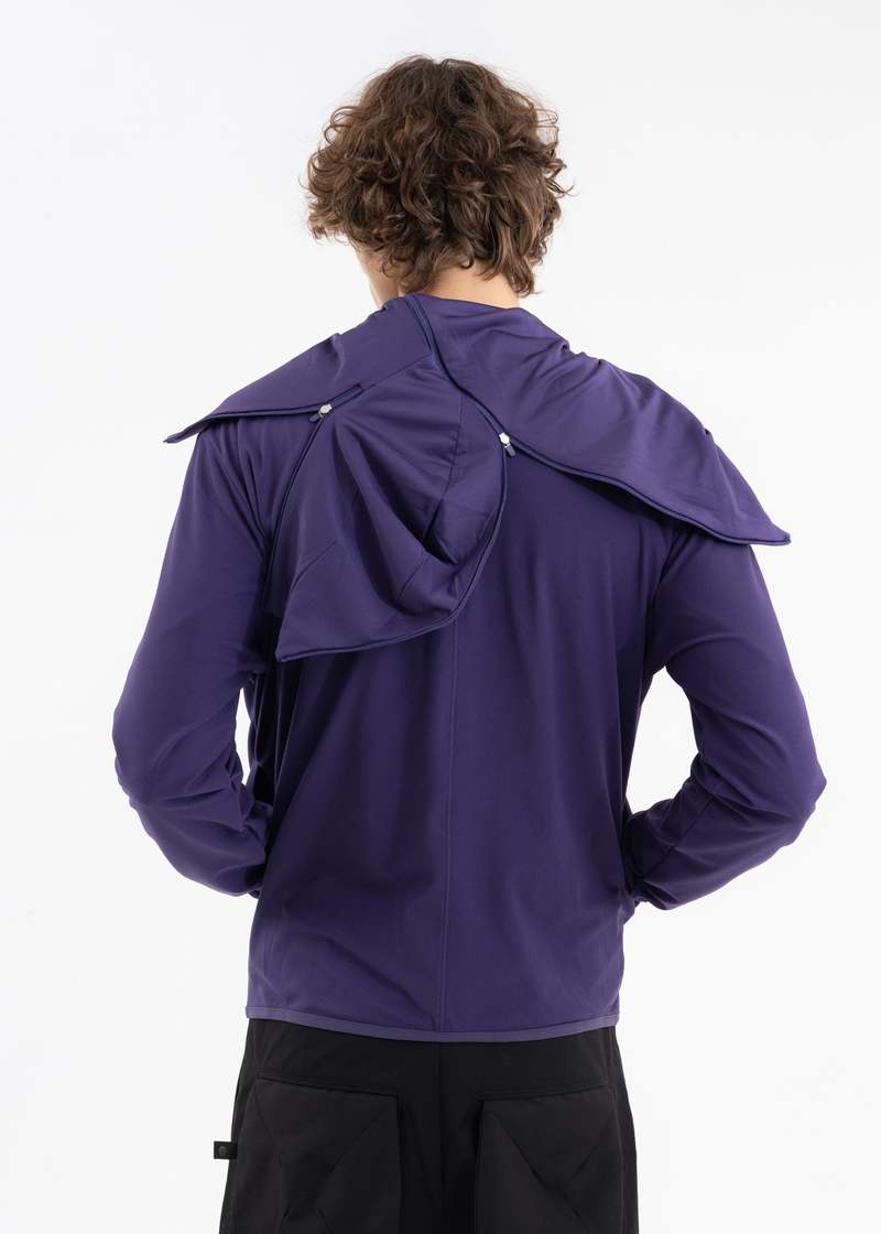 トップス POST ARCHIVE FACTION 5.0 HOODIE CENTER 5.0 Hoodie Center in Purple – SVRN