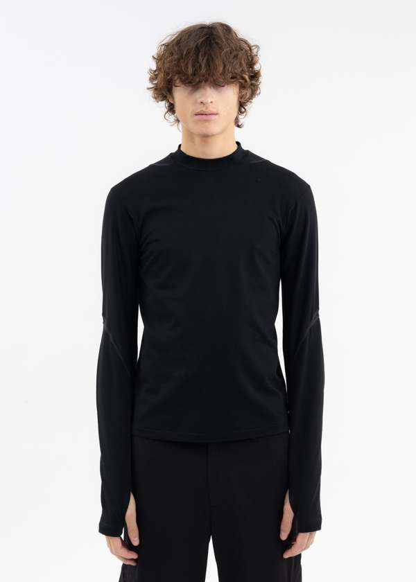 POST ARCHIVE FACTION (PAF) 5.0 LONG SLEEVE RIGHT top - BLACK