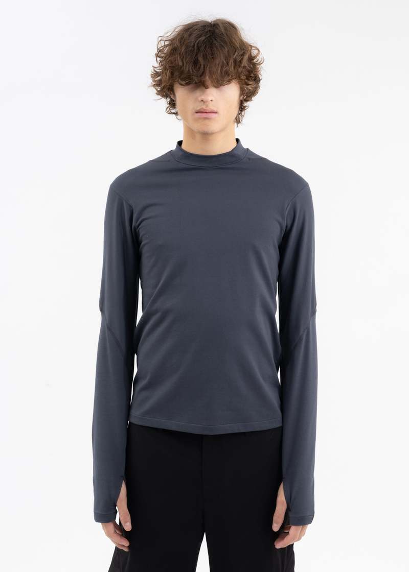 POST ARCHIVE FACTION (PAF) 5 0 RIGHT LONG SLEEVE - CHARCOAL