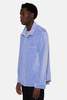 Blue&Cream Micro Cord Velour Shirt - Bright Blue - Thumbnail 2
