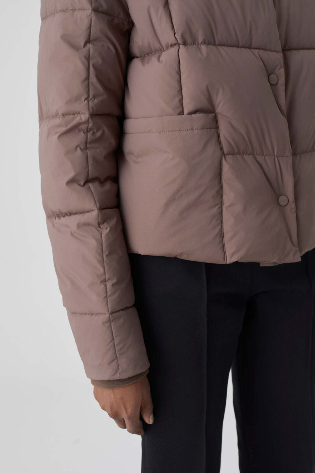 【NONCODE】Ringo woolen quilted short jacket Closed Quilted Short Jacket | Garmentory