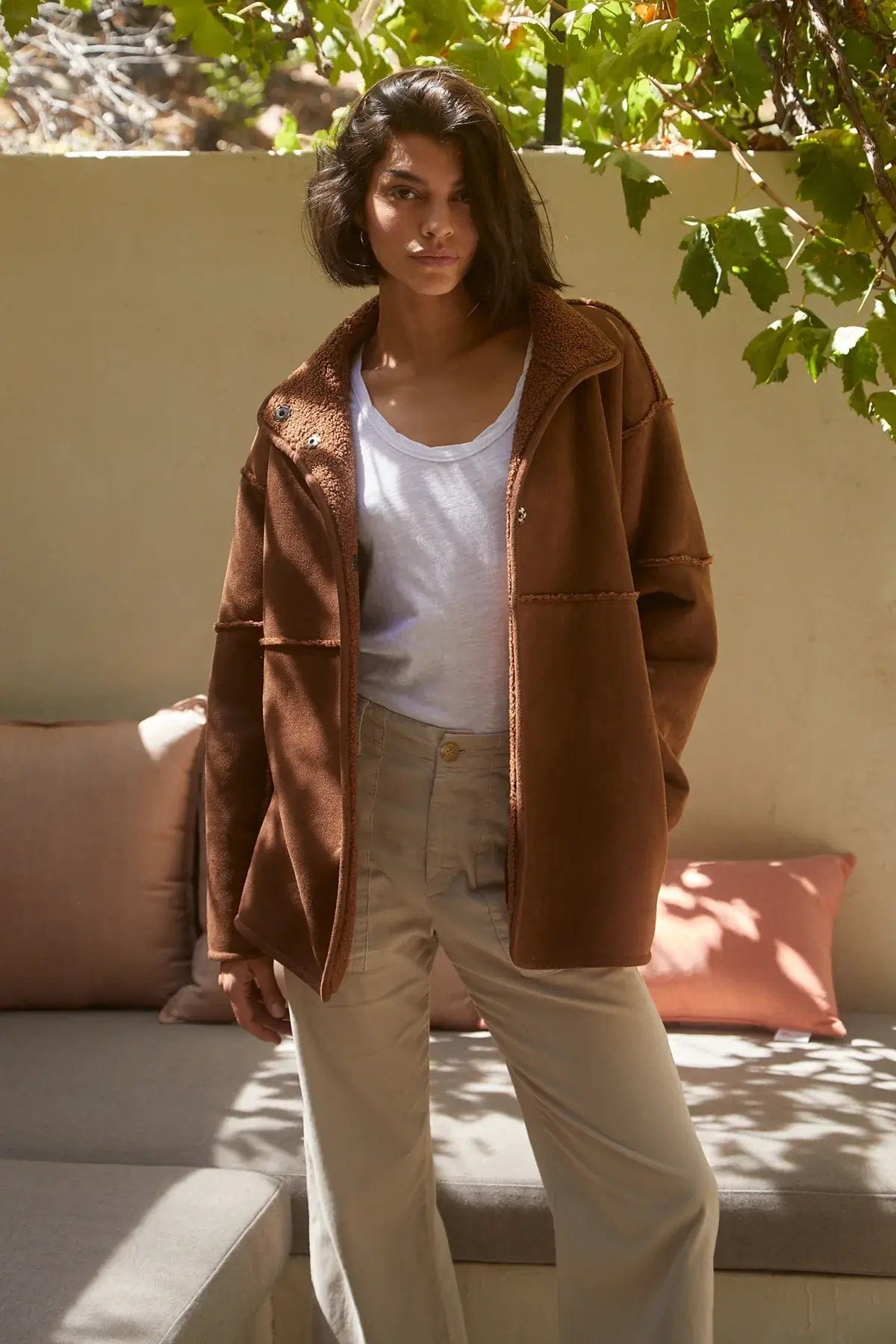 Velvet Albany Reversible Sherpa Jacket - Roast | Garmentory