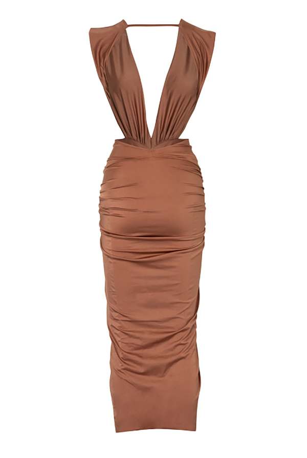 baobab mia ruched maxi dress Baobab Mia Ruched Maxi Dress Sz Med by Baobab