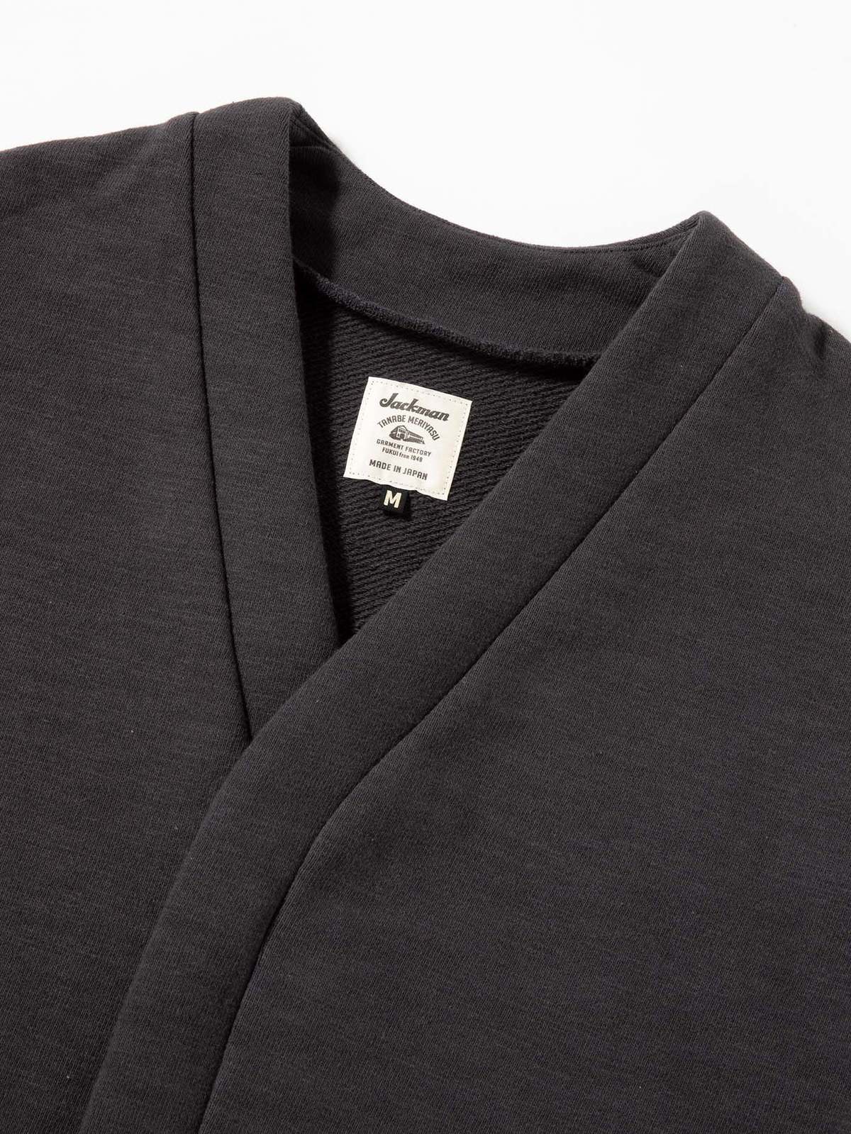 Jackman GG Sweat Zip Cardigan - Ink Black | Garmentory