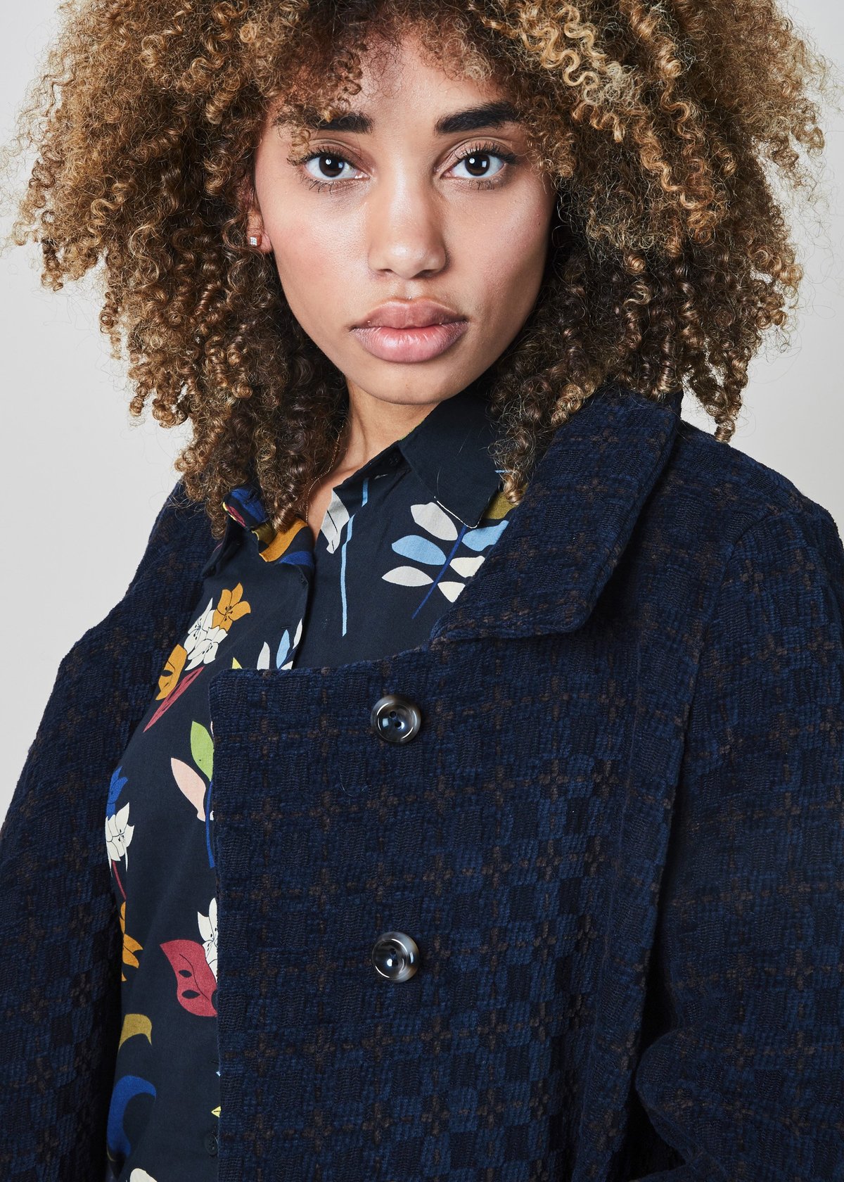 Echappees Belles Coco Textured Pattern Coat - Image 2 of 6