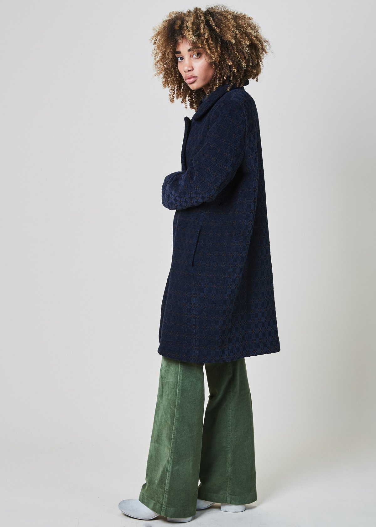 Echappees Belles Coco Textured Pattern Coat - Image 3 of 6