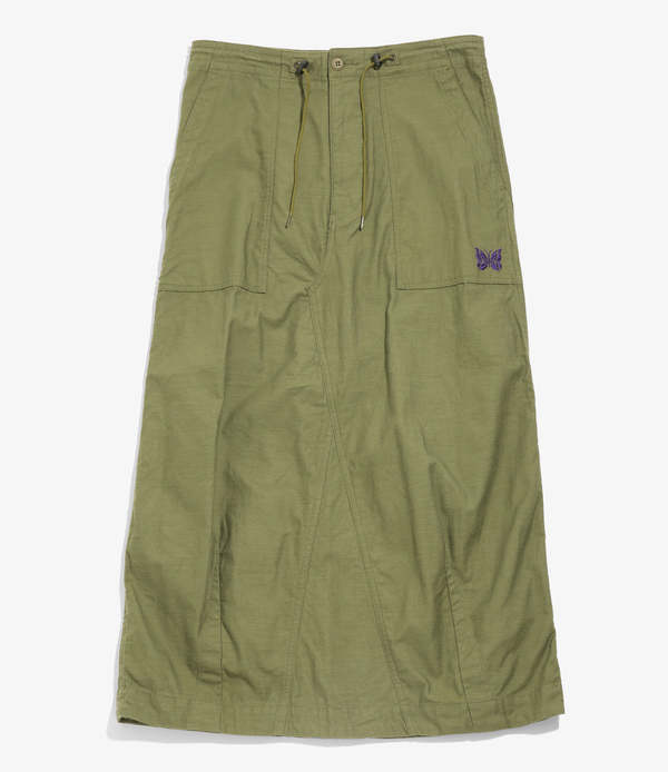 【最終価格】ニードルズ　NEEDLES STRING FATIGUE SKIRT NEEDLES/ ニードルズ String Fatigue Skirt-Back Sateen（ロング