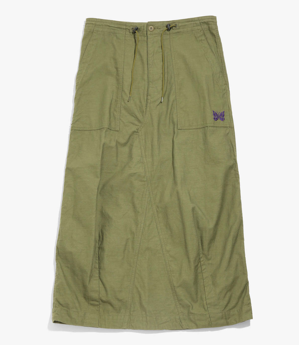 Needles String Fatigue Skirt - Back Sateen/Olive | Garmentory