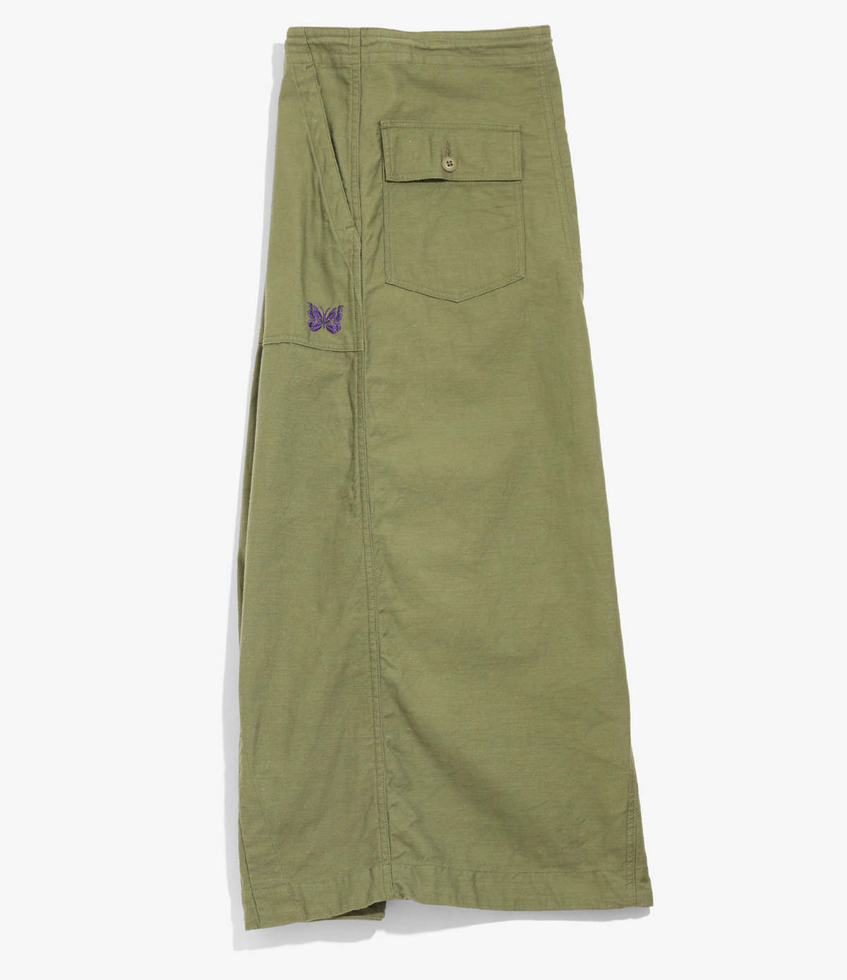 Needles String Fatigue Skirt - Back Sateen/Olive | Garmentory