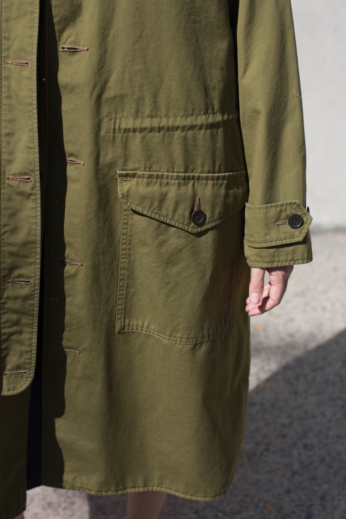 chimala（チマラ）| NORWEGIAN ARMY COAT Chimala Norwegian Army Coat in Khaki Green | Garmentory