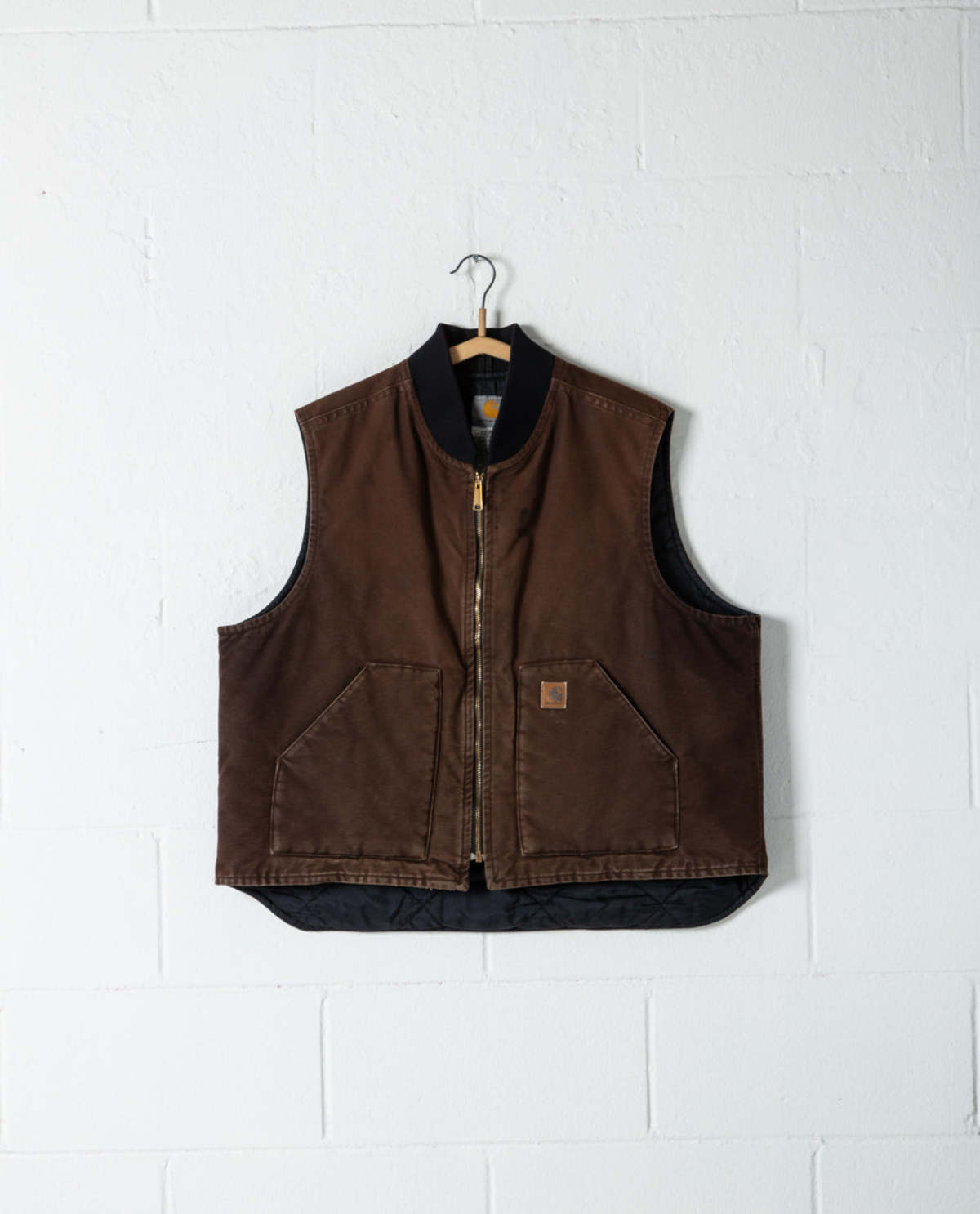 Vintage Carhartt Lined Duck Vest - Brown | Garmentory
