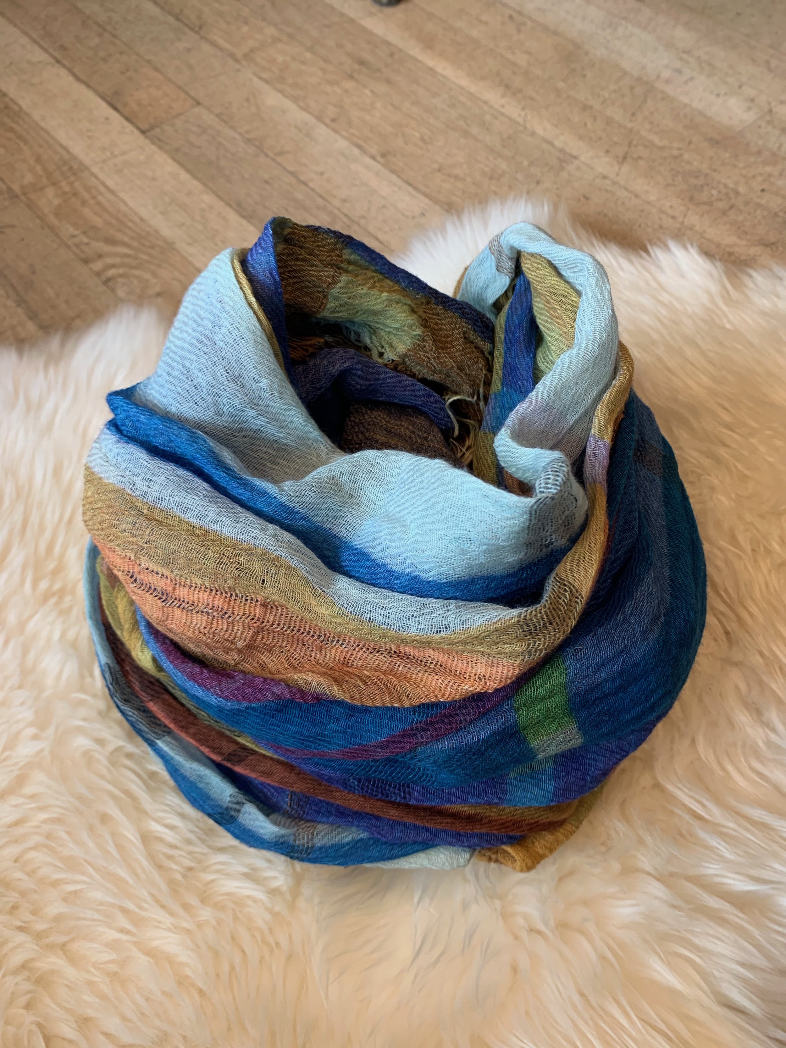 【tamaki niime】cotton roots shawl BIG roots shawl BIG cotton｜tamaki niime 玉木新雌