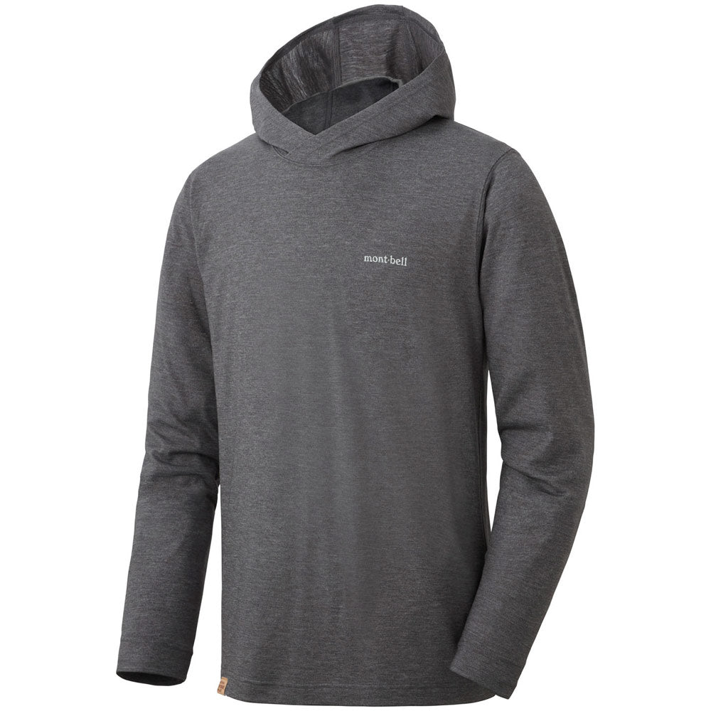 Montbell Merino Wool Plus Light Hoodie Dark Gray Garmentory