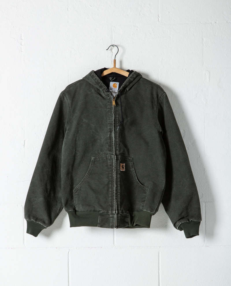 Vtg Carhartt Jacket Large Duck J68 Full Zip Canvas Work