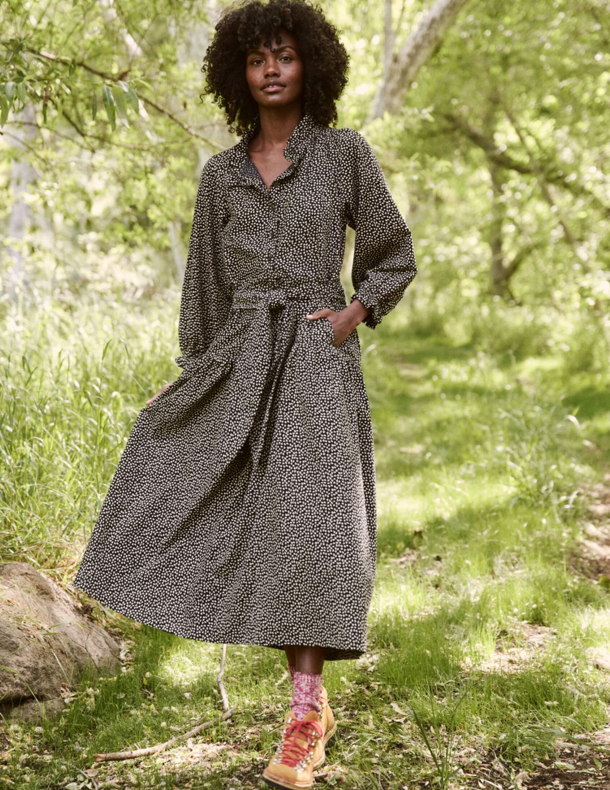 knee length dresses for ladies Noble Organic Cotton Utility Dress  Short Wave